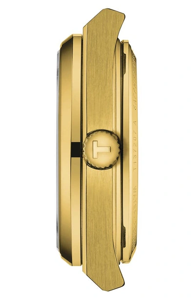 Tissot Women's Swiss Automatic Prx Powermatic 80 Gold Pvd Stainless Steel Bracelet Watch 35mm In Gold
