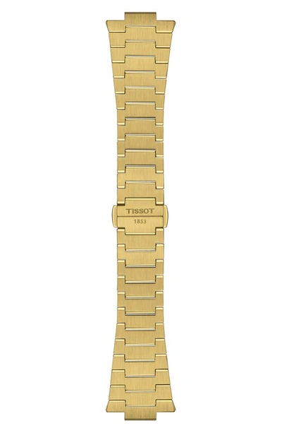 Tissot Women's Swiss Automatic Prx Powermatic 80 Gold Pvd Stainless Steel Bracelet Watch 35mm In Gold