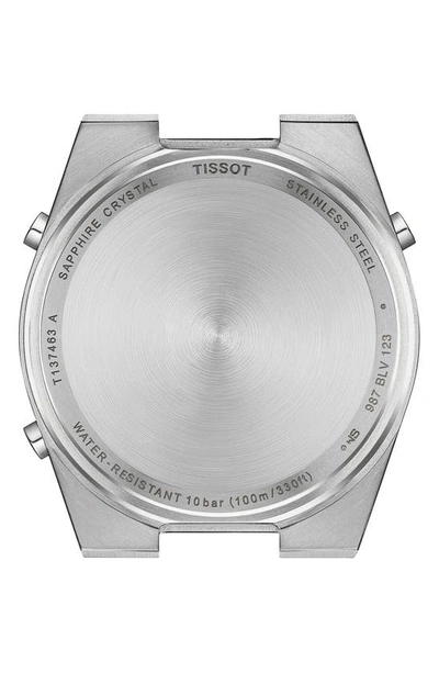 Shop Tissot Prx Digital Bracelet Watch, 40mm In Grey/ Metallic