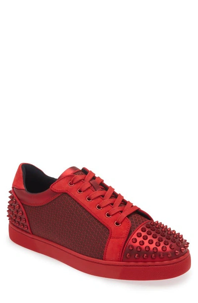 Shop Christian Louboutin Seavaste 2 Orlato Flat Sneaker In R671-loubi/ Loubi Satine