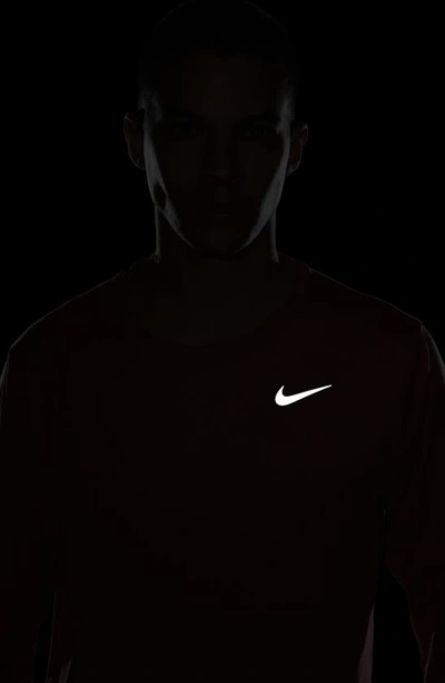Shop Nike Element Dri-fit Long Sleeve Running T-shirt In Adobe
