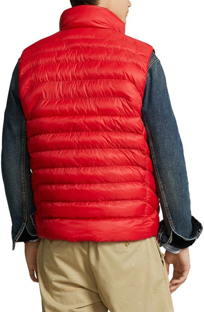 Shop Polo Ralph Lauren Recycled Nylon Quilted Vest In Rl 2000 Red
