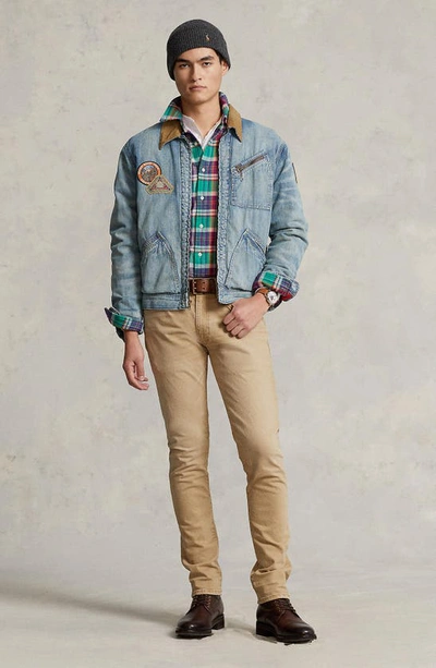 Polo Ralph Lauren Knit-like 5-pocket Sullivan Slim Pant In Hdn Boating Khaki