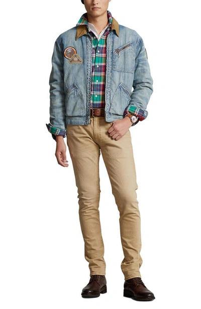 Polo Ralph Lauren Knit-like 5-pocket Sullivan Slim Pant In Hdn Boating Khaki