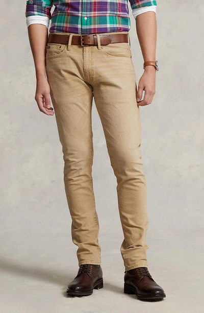 Polo Ralph Lauren Knit-like 5-pocket Sullivan Slim Pant In Hdn Boating Khaki