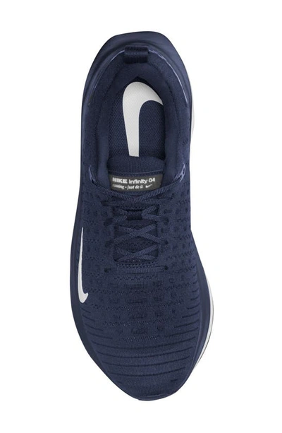 Nike Men's Infinityrn 4 Road Running Shoes In College Navy/ Platinum Tint