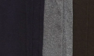 Shop Hue 3-pack Flat Knit Knee High Socks In Graphite Heather Pack