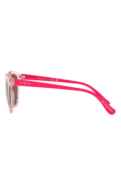 Shop Vogue 50mm Oval Sunglasses In Trans Pink