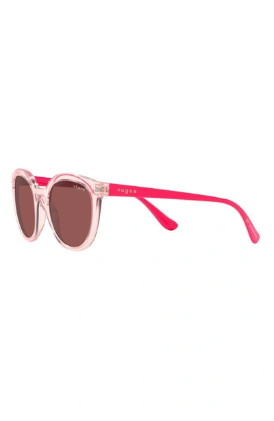 Shop Vogue 50mm Oval Sunglasses In Trans Pink