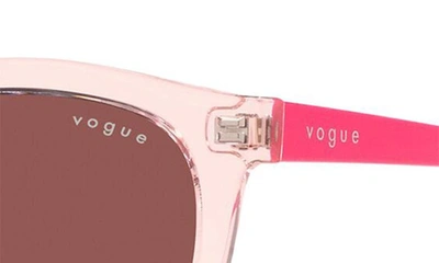 Shop Vogue 50mm Oval Sunglasses In Trans Pink