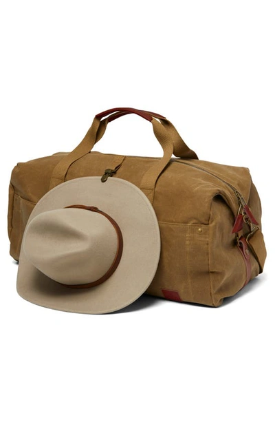 Shop Brixton Traveler Xl Weekender Duffle Bag In Olive Brown