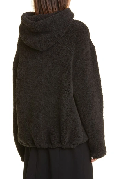 Proenza Schouler Ribbed Wool-blend Turtleneck Sweater In 010 Charcoal