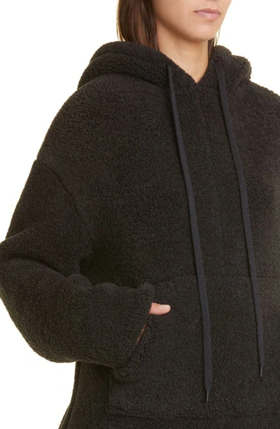 Proenza Schouler Ribbed Wool-blend Turtleneck Sweater In 010 Charcoal