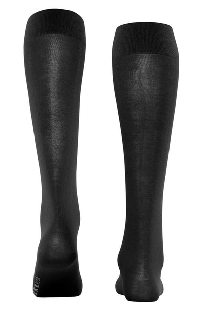 Falke Cotton Touch Knee High Socks In Black