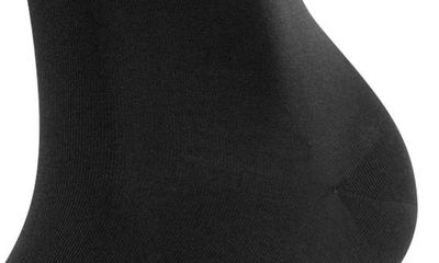 Falke Cotton Touch Knee High Socks In Black