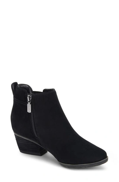 Shop Blondo Victory Waterproof Bootie In Black Suede