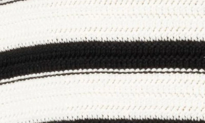 Edikted Oversize Stripe Cotton Sweater In Black-and-white