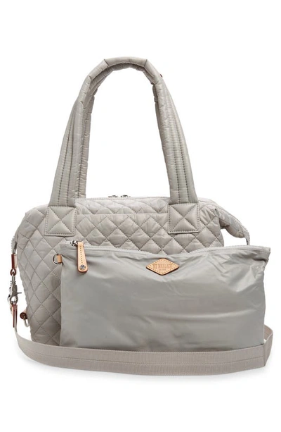 Mz Wallace Sutton Medium Deluxe Crossbody In Pewter