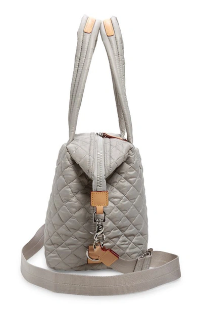 Mz Wallace Sutton Medium Deluxe Crossbody In Pewter