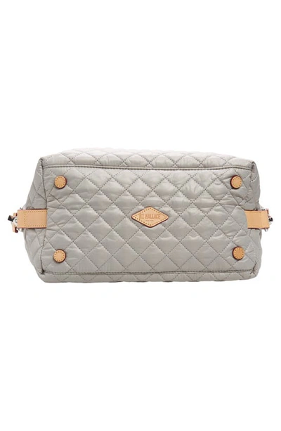 Mz Wallace Sutton Medium Deluxe Crossbody In Pewter