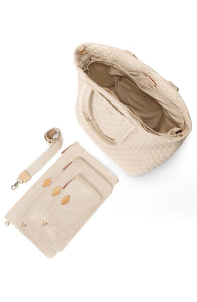 Mz Wallace Large Metro Deluxe Quilted Tote Bag In Buff