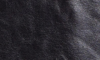 Our Legacy Mini Leather Zipped Jacket In Top Dyed Black Leather