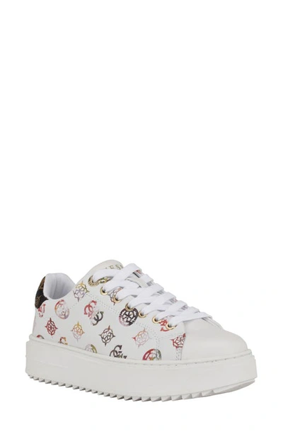 Shop Guess Denesa Platform Sneaker In White