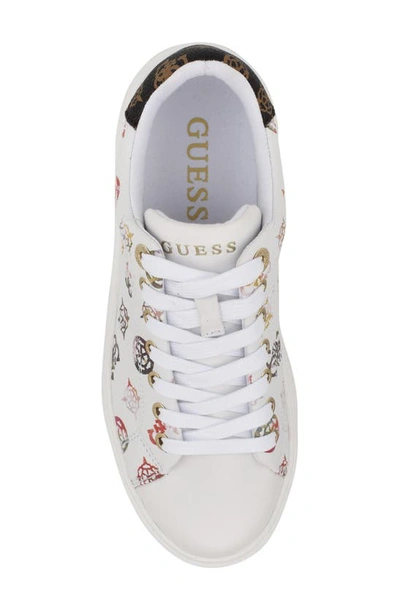 Shop Guess Denesa Platform Sneaker In White