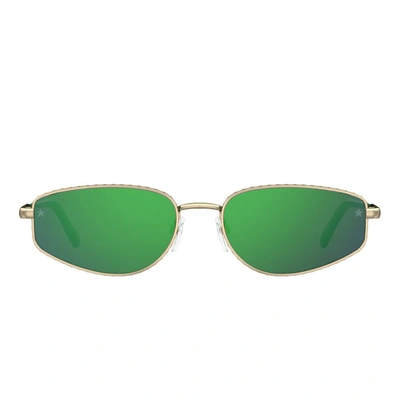 Shop Chiara Ferragni Sunglasses In Gold