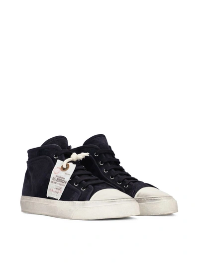 Shop Dolce & Gabbana Re-edition Vintage Mid Top Sneakers In Blue