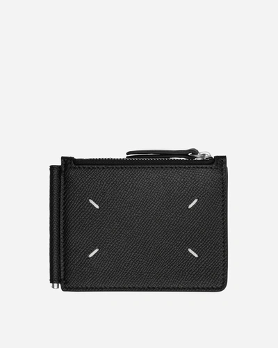 Shop Maison Margiela Money Clip Wallet In Black