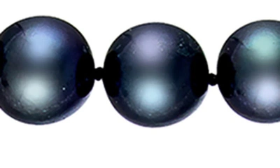 Shop Splendid Pearls 10-11mm Freshwater Pearl Necklace In Black