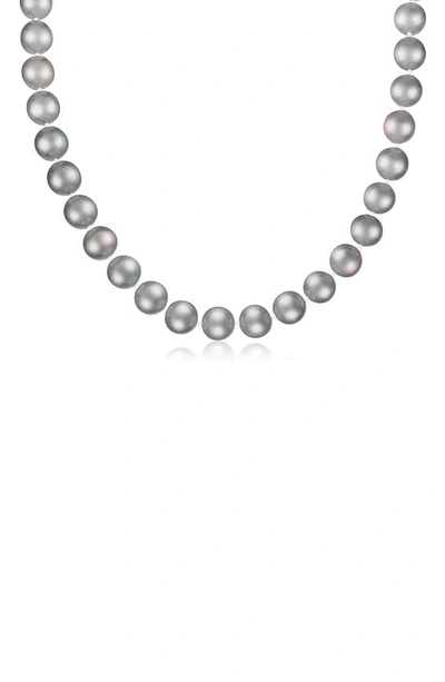 Shop Splendid Pearls 11-12mm Cultured Freshwater Pearl Necklace In Gray