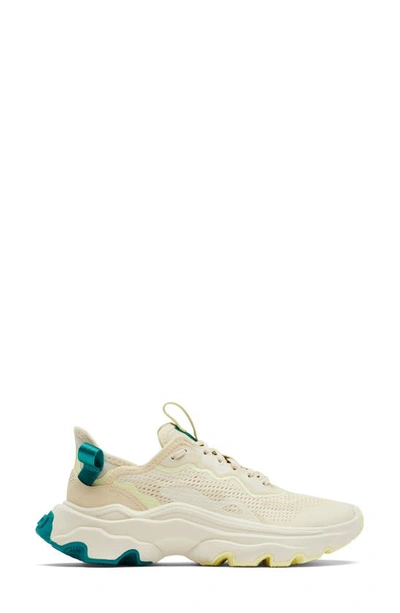 Shop Sorel Kinetic Breakthru Day Lace Sneaker In Bleached Ceramic/ White