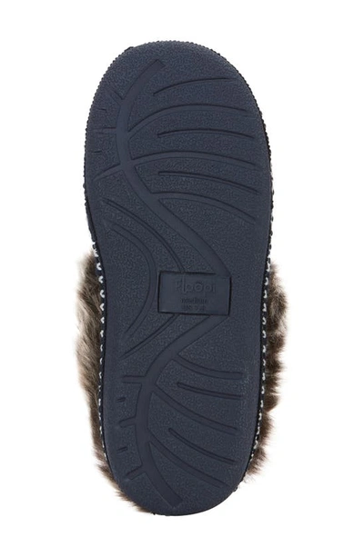 Floopi Indoor/outdoor Faux Fur Lined Slipper In Navy