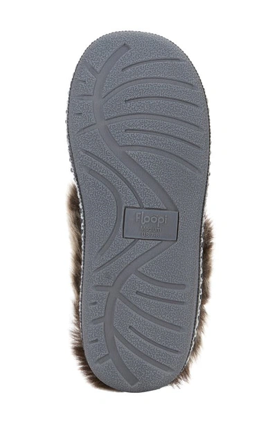 Floopi Indoor/outdoor Faux Fur Lined Slipper In Grey