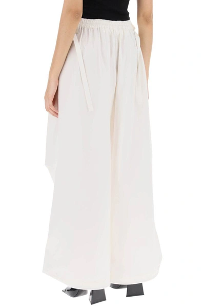 Shop Dion Lee Oversized Parachute Pants In White