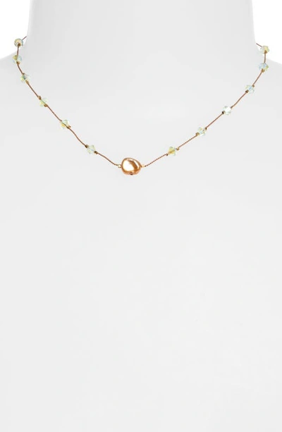 Shop Isshi Desnuda Beaded Necklace In Light