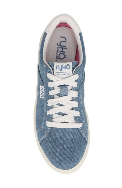 Shop Ryka Viv Classic Low Top Sneaker In Blue Denim
