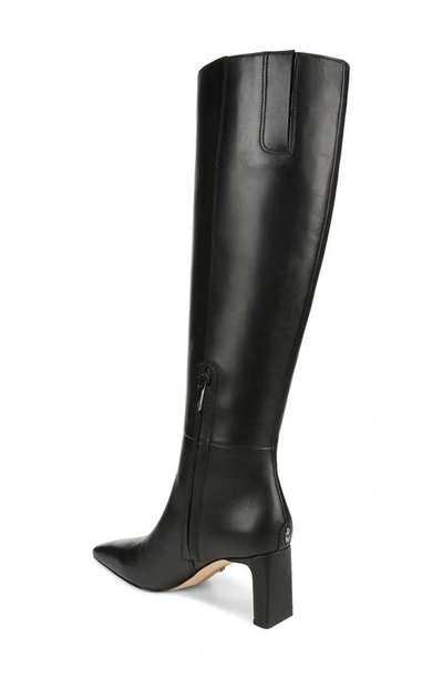 Shop Sam Edelman Sylvia Knee High Boot In Black Leather