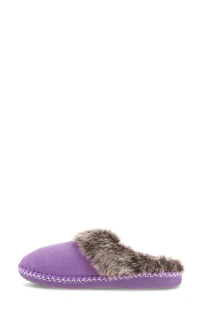 Floopi Indoor/outdoor Faux Fur Lined Slipper In Purple