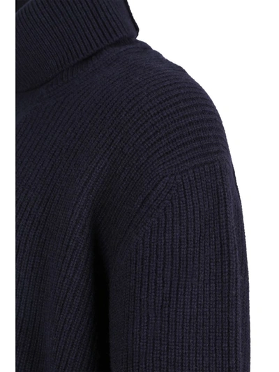 Shop Laneus Knitwear In Blu Navy