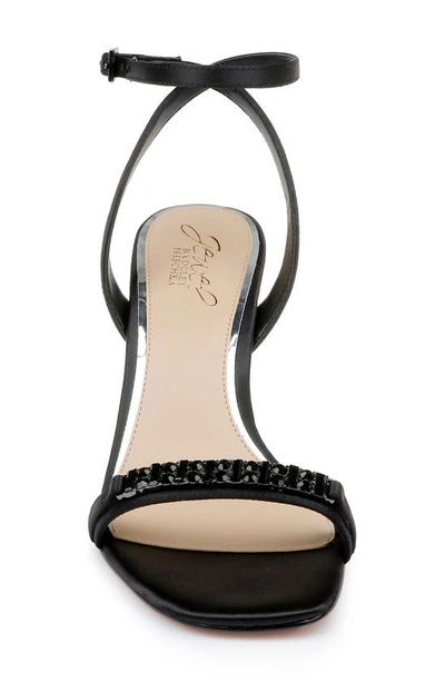 Shop Jewel Badgley Mischka Veronika Embellished Sandal In Black