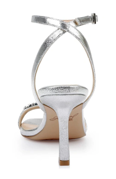 Shop Jewel Badgley Mischka Veronika Embellished Sandal In Silver