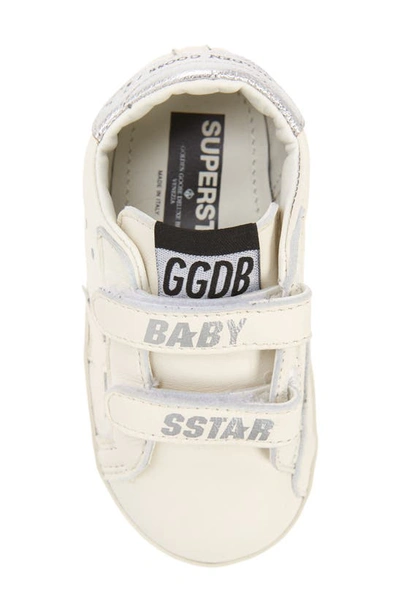 Shop Golden Goose Old School Sneaker In White/ Silver
