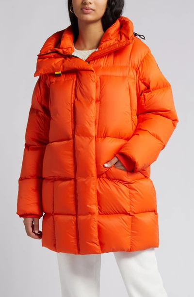 Shop Parajumpers Bold Water Repellent 700 Fill Power Down Puffer Parka In Carrot