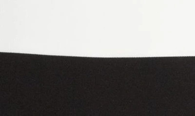 Shop Lela Rose Stripe Strapless Minidress In Black/ Ivory