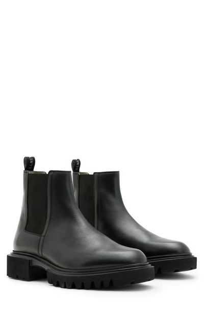 Shop Allsaints Vince Chelsea Boot In Black