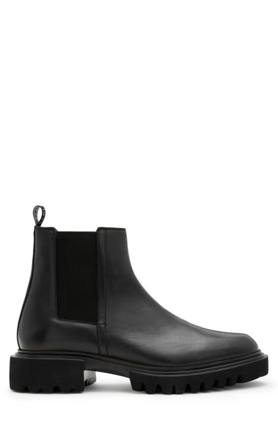 Shop Allsaints Vince Chelsea Boot In Black