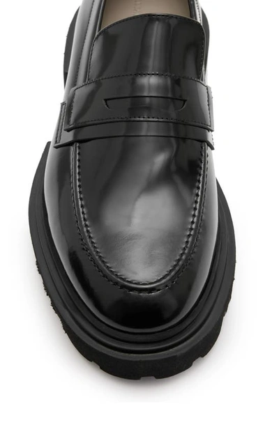 Shop Allsaints Vinni Lug Penny Loafer In Black